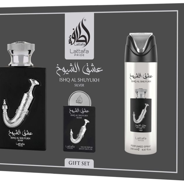 Giftset ISHQ AL SHUYUKH SILVER -3pc